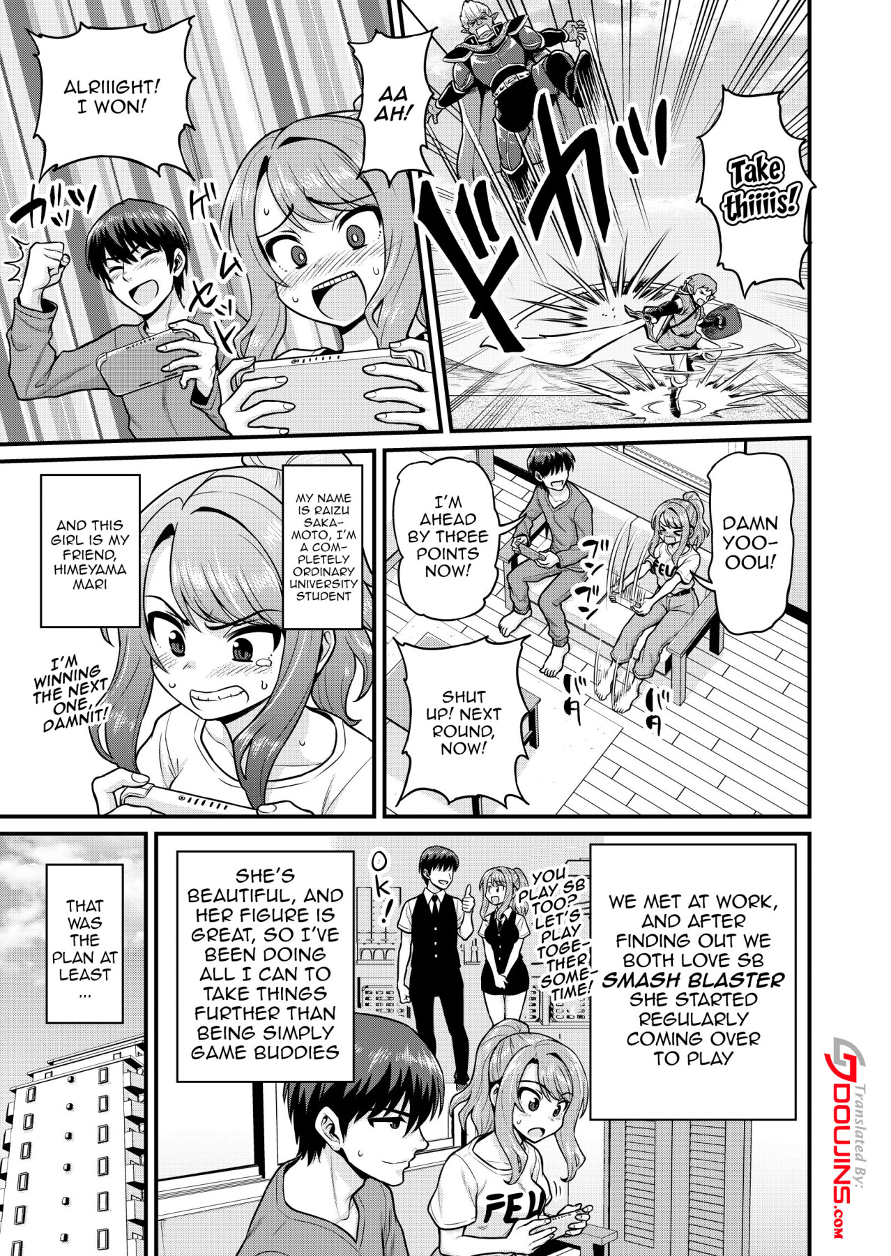 Hentai Manga Comic-Smashing With Your Gamer Girl Friend-Read-2